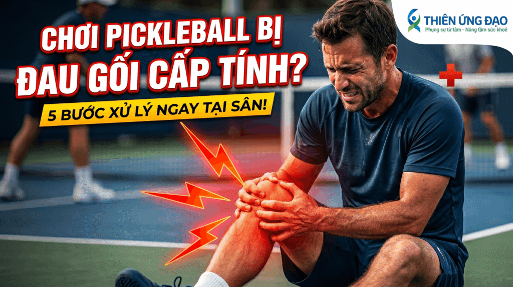 Đau gối khi chơi Pickleball