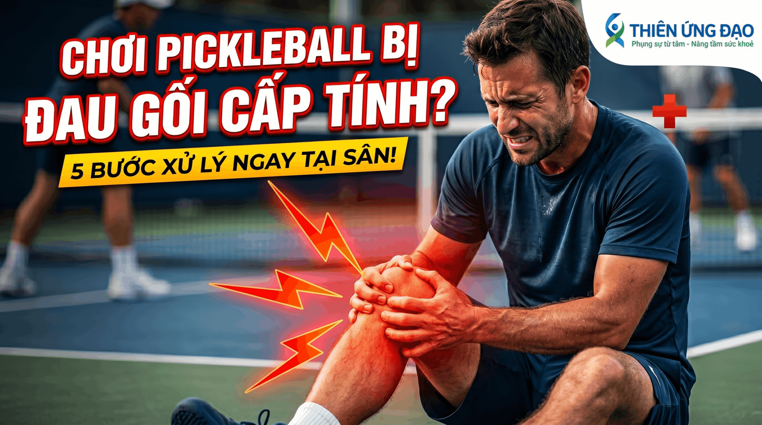Đau gối khi chơi Pickleball